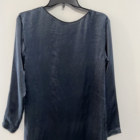 THEORY Blue Long Night Shirt W/Tie Size 0 - Picture 6 of 14